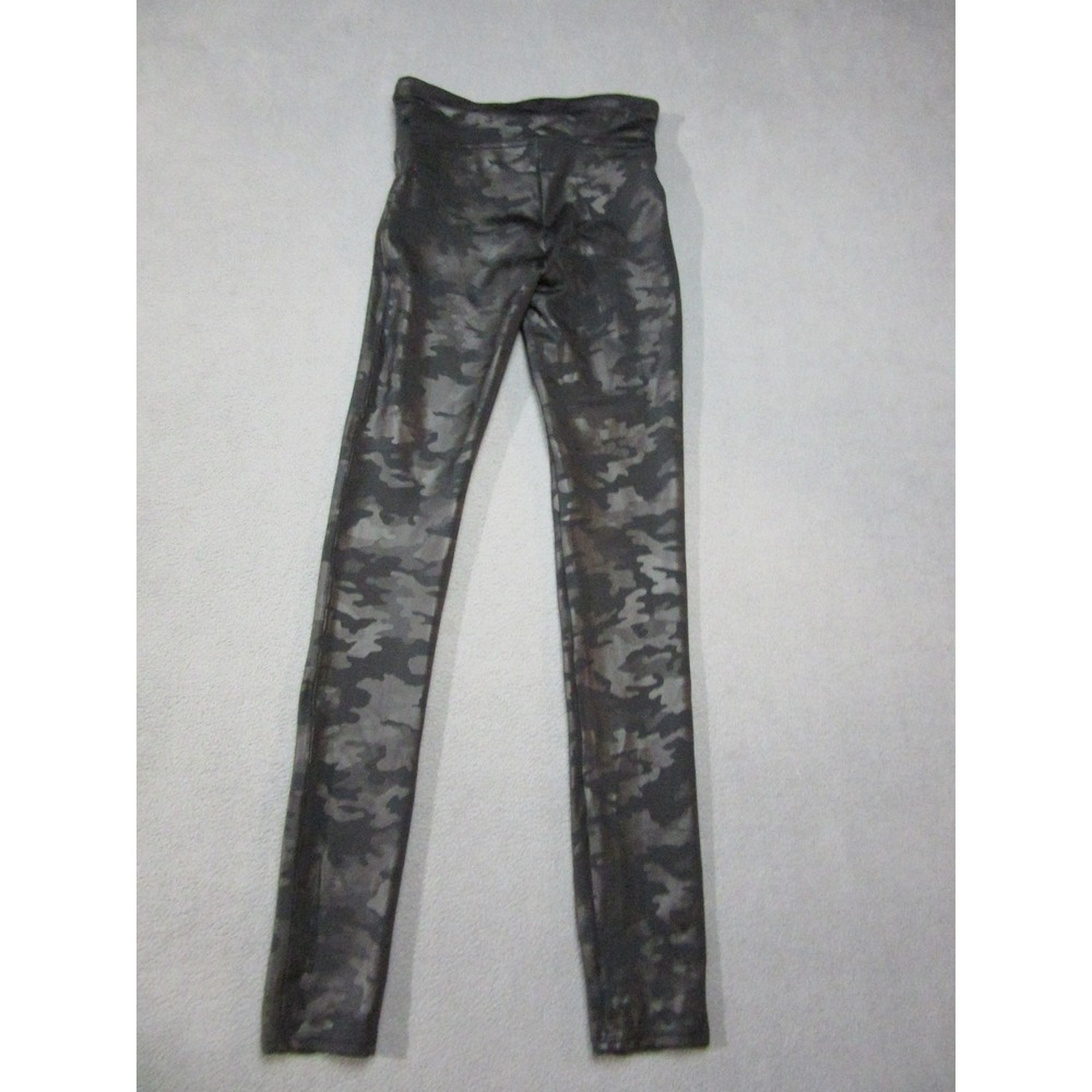 Spanx Leggings Womens XS Black Excellent Camo High Waist Slim Fit Ankle 4195 - Picture 7 of 8